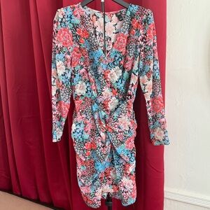 River Island Multicolor Floral Long Sleeve Dress